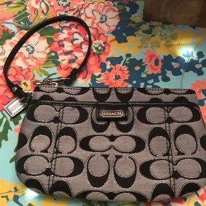 Cute coach sparkly wristlet